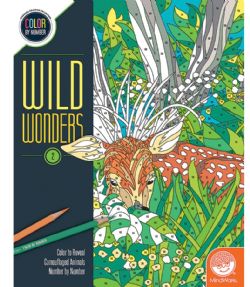 CAHIER À COLORIER PAR NUMÉROS - MERVEILLES SAUVAGES LIVRE 2 (WILD WONDERS)